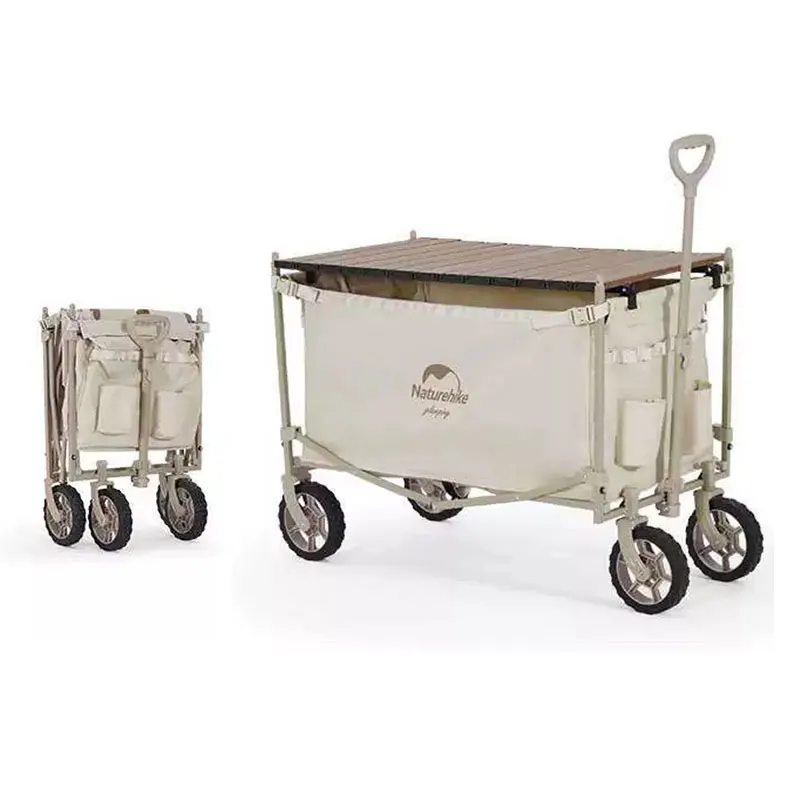 Outdoor Camping Trolley - Naturehike-キャンプ用トロリー,大容量折りたたみ式カート,ポータブル,屋外,多機能,調整可能なハンドル