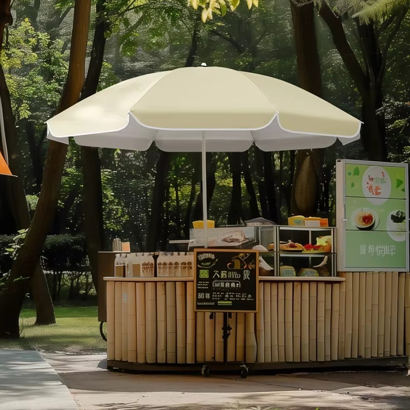 Outdoor Camping Exhibition - 折りたたみ式イベントキャノピー傘 8本支柱 UVカット 防水 アウトドアシェード フェアブース