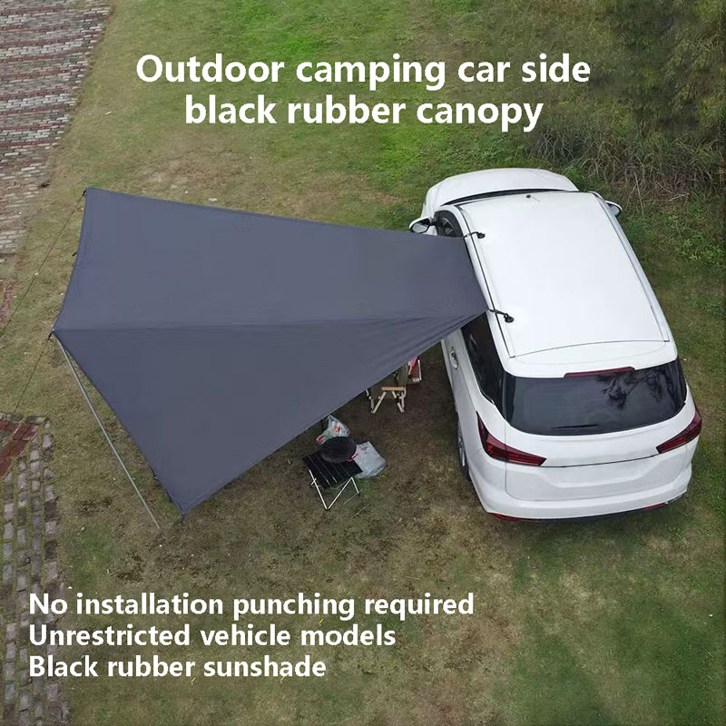 Outdoor Camping Van Tent - キャンピングカーリアシェルターテント カーサイドオーニング ブラックコーティングタープ 2×3 2×4 アウトドア防水カーオーニングテント