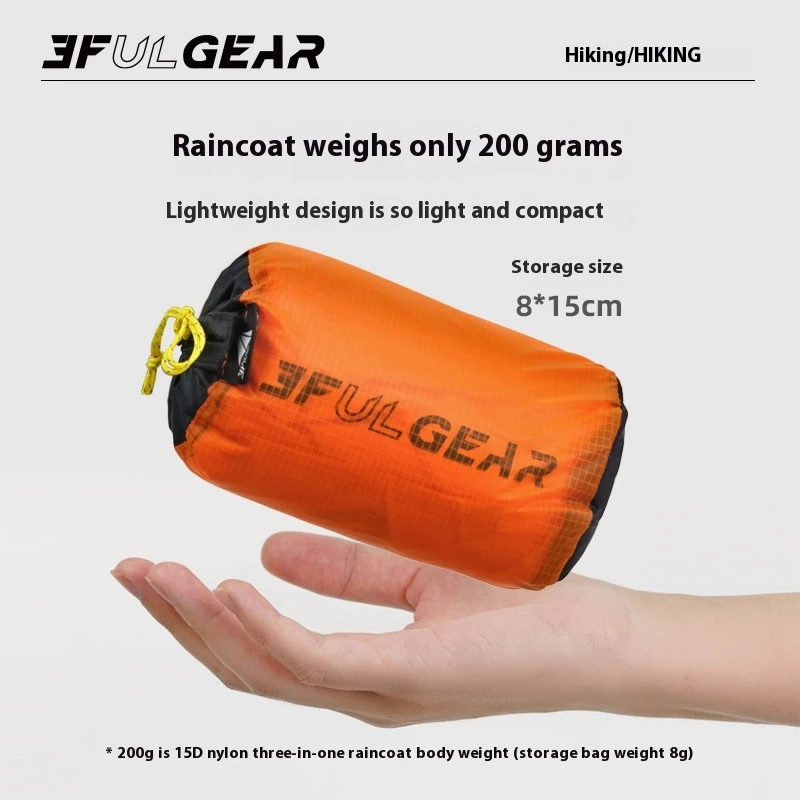 3F UL GEAR 超軽量ハイキングレインコート 3 in - Camping Rain Poncho のレビューと価格