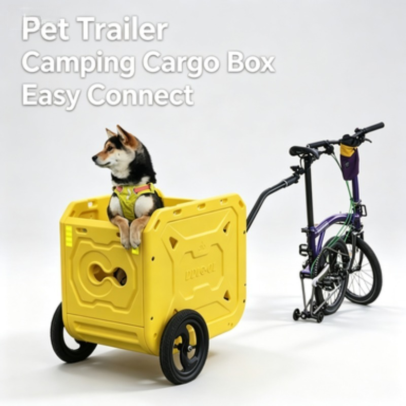 宗燕自転車トレーラー多目的折りたたみ式収納ボックス、サイクリ - Outdoor Camping Trolley のレビューと価格