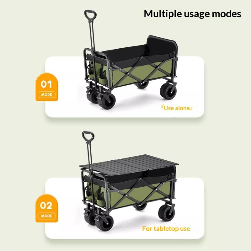 工場直売 四輪プラットフォーム キャンプ用ユーティリティワゴ - Outdoor Camping Trolley のレビューと価格
