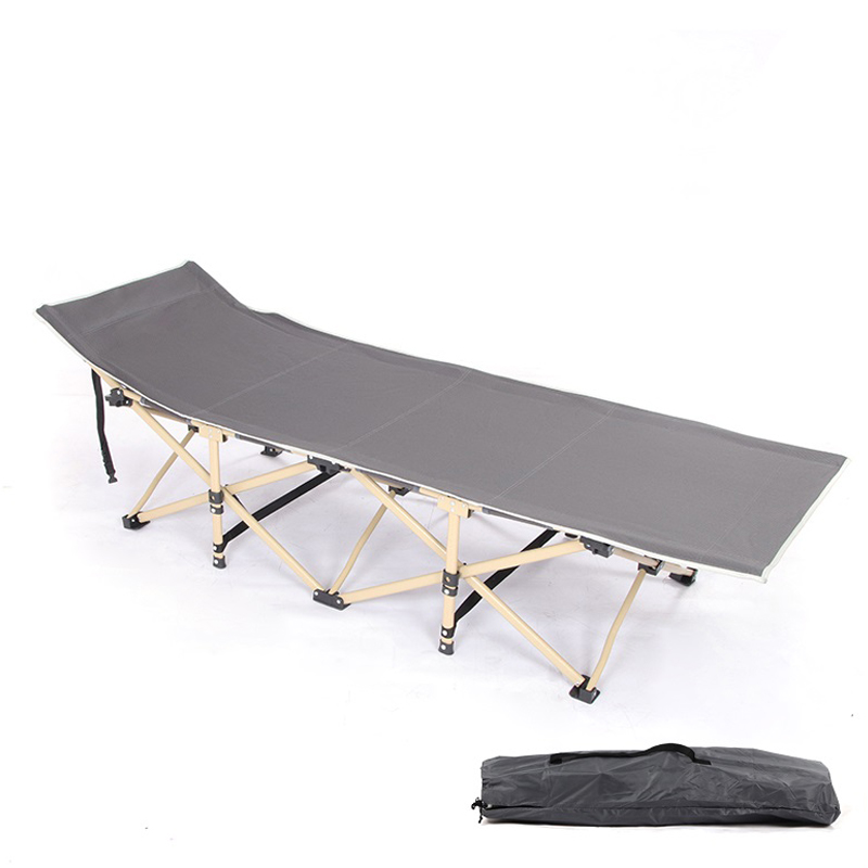 ポータブルな屋外用大人向け省スペースモダンシングルメタル折り - Bed Outdoor Camping のレビューと価格