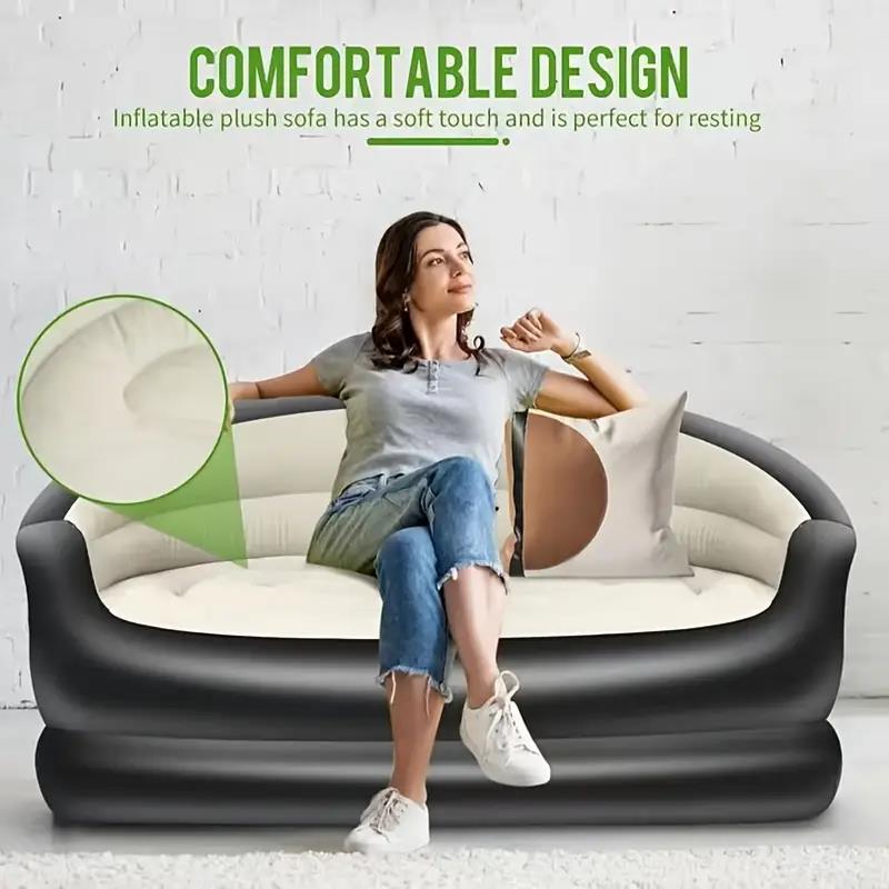 屋外用ポータブルインフレータブルベッド、ラウンジダブルソファ - Bed Outdoor Camping のレビューと価格