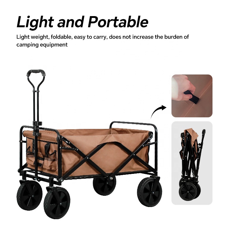 HOMFUL釣り用ボラーワゴン折りたたみ式キャンプトロリーワ - Outdoor Camping Trolley のレビューと価格