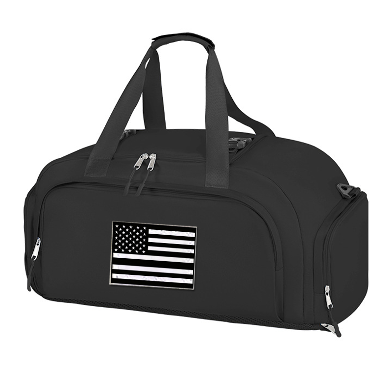 アメリカ国旗柄のジム用トラベルバッグ。シューズを分けて収納で - Outdoor Camping Usa のレビューと価格