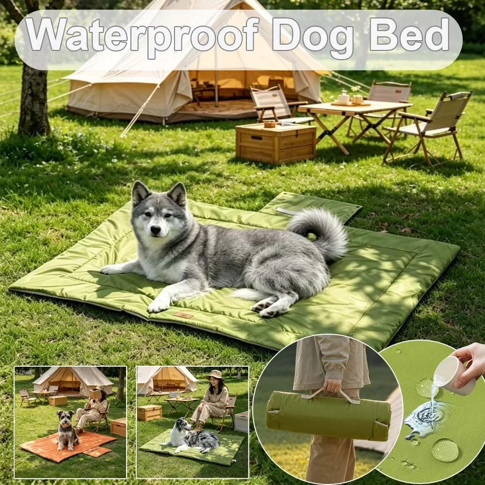 2026年製、耐久性に優れた屋外用キャンプペットマット。滑り - Outdoor Camping Dog Bed のレビューと価格